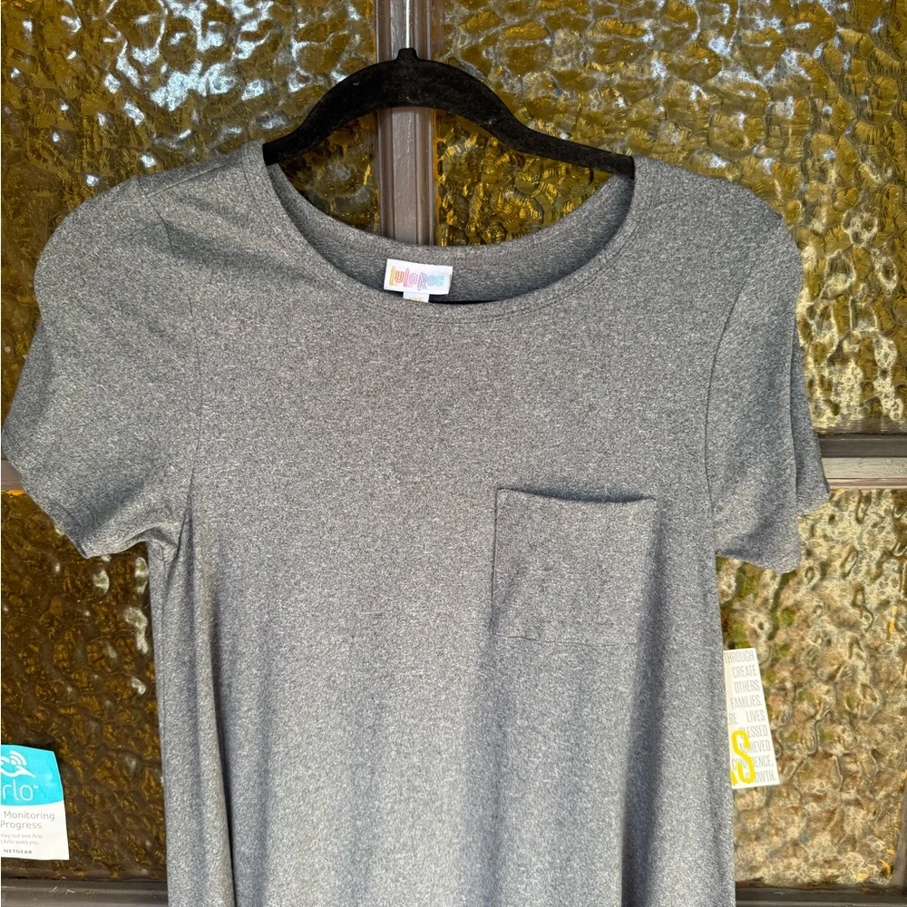 NEW WITH TAGS LuLaRoe Gray High Low Dress CARLY XXS - Picture 2 of 12